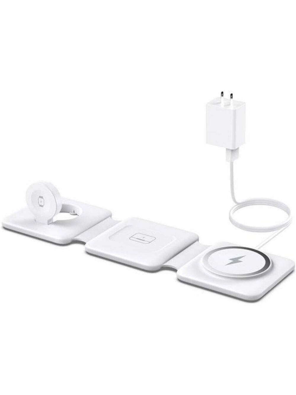 3 in 1 Foldable Wireless Charging Station for iPhone Watch AirPods Travel
